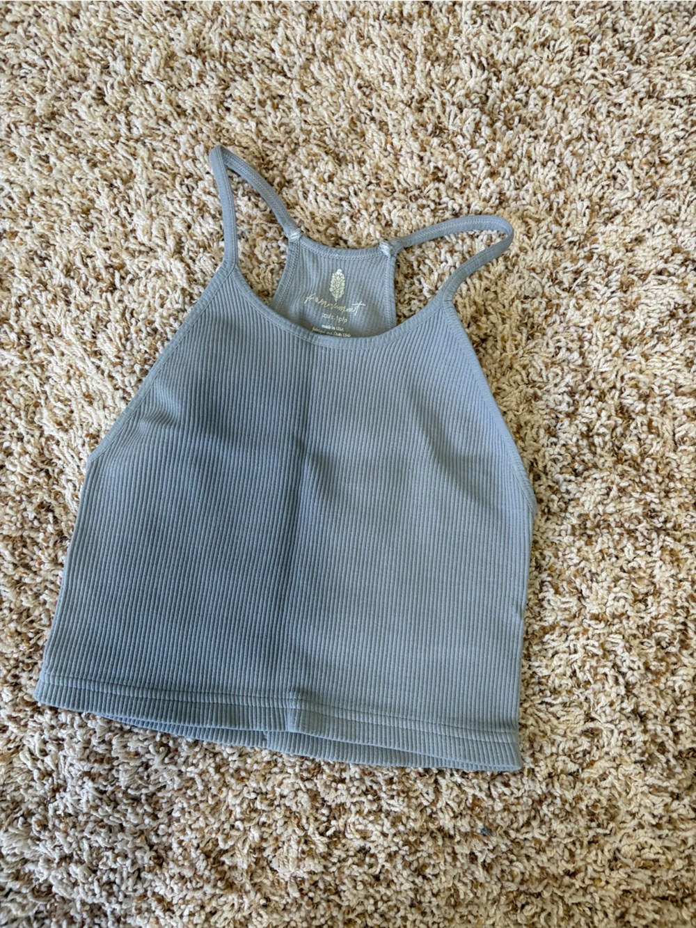 Free People Movement Women’s Ribbed Tank Top - Gray Sz XS/S